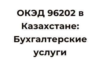 ОКЭД 69.20.2 Деятельность в области бухгалтерского учета и аудита в Казахстане