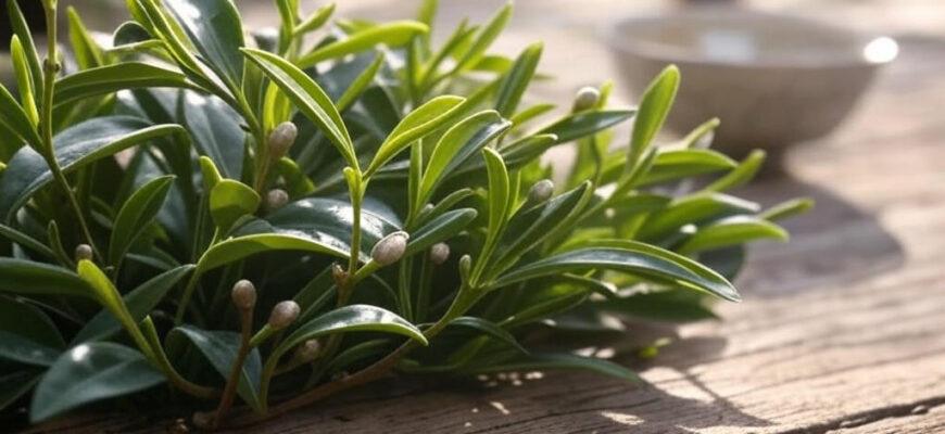Fresh Bai Hao Yinzhen silver needle tea leaves in Fujian Province