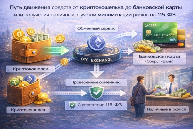 Процесс обналичивания USDT криптовалюты на карту банка через P2P в 2026 году