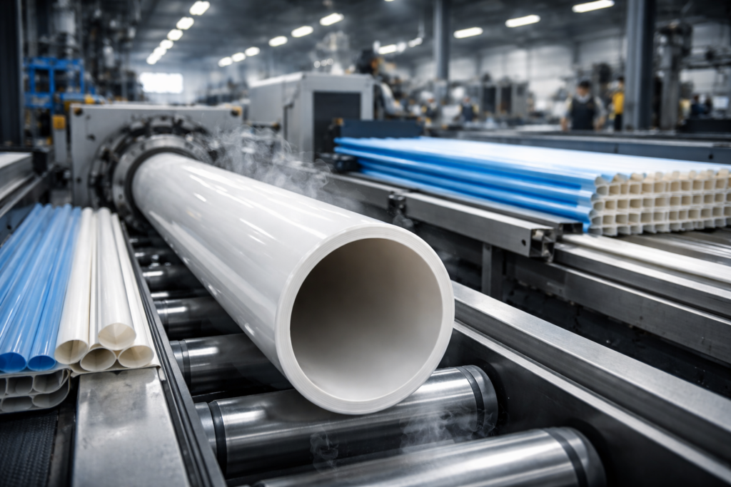 ОКЭД 22210 в Казахстане - производство пластиковых труб, листов и профилей на промышленной линии