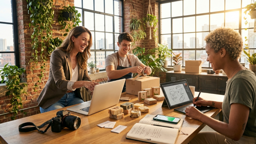 Entrepreneur launching a profitable small business idea from home in 2026