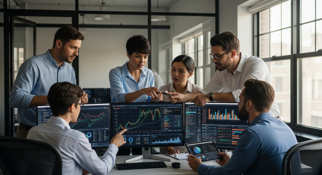 B2B go-to-market strategy framework showing target audience ICP, value proposition, sales funnel, and revenue growth process