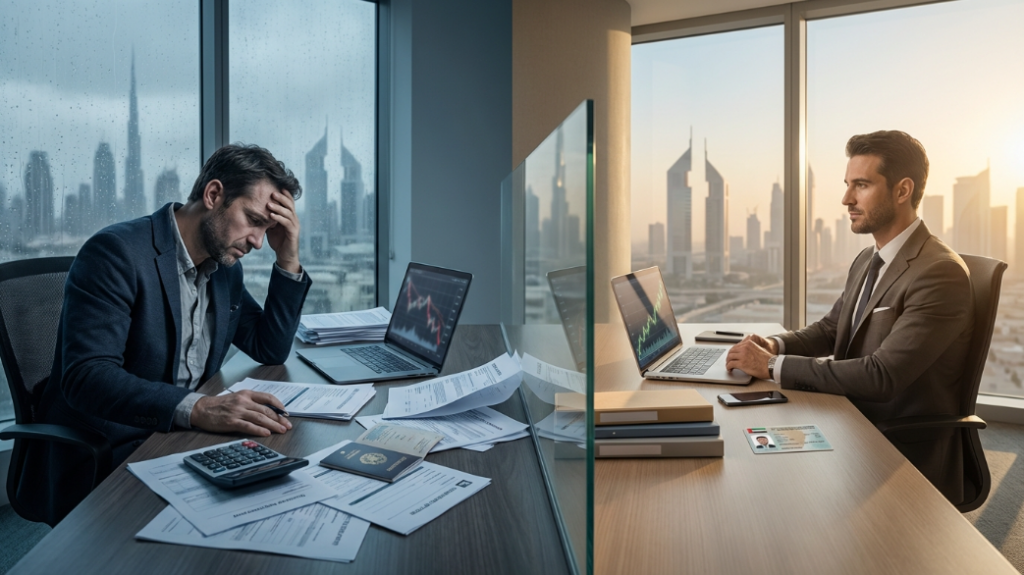 бизнес в ОАЭ 2026 открытие компании дубай стоимость налоги free zone mainland сравнение предприниматель анализ расходов прибыль