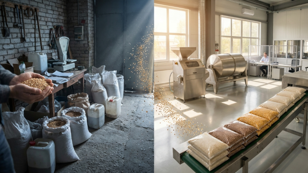 ОКЭД 10612 производство круп Казахстан переработка зерна оборудование и линия производства круп